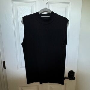 Vintage Hampshire Studio 90s sleeveless black sweater L